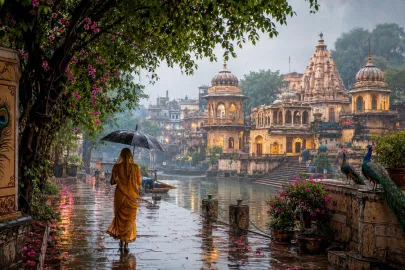 Vrindavan in the Rain: Why July–August Reveals Braj's Most Beautiful and Spiritual Side Vrindavan in the Rain: Why July–August Reveals Braj's Most Beautiful and Spiritual Side