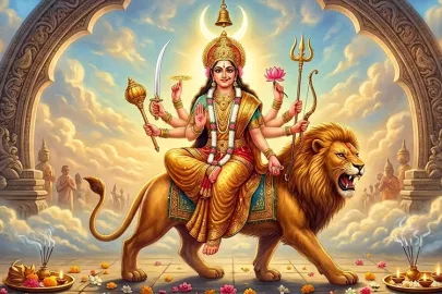 माँ चंद्रघंटा पूजा विधि: चैत्र नवरात्रि के तीसरे दिन का महत्व, कथा और संपूर्ण पूजन मार्गदर्शिका माँ चंद्रघंटा पूजा विधि: चैत्र नवरात्रि के तीसरे दिन का महत्व, कथा और संपूर्ण पूजन मार्गदर्शिका