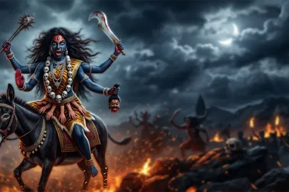 माँ कालरात्रि पूजा विधि: चैत्र नवरात्रि के सातवें दिन का महत्व, कथा और संपूर्ण पूजन मार्गदर्शिका माँ कालरात्रि पूजा विधि: चैत्र नवरात्रि के सातवें दिन का महत्व, कथा और संपूर्ण पूजन मार्गदर्शिका