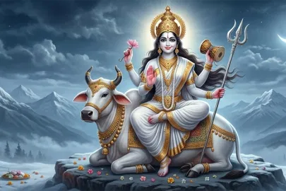 माँ महागौरी पूजा विधि: चैत्र नवरात्रि के आठवें दिन का महत्व, कथा और संपूर्ण पूजन मार्गदर्शिका माँ महागौरी पूजा विधि: चैत्र नवरात्रि के आठवें दिन का महत्व, कथा और संपूर्ण पूजन मार्गदर्शिका