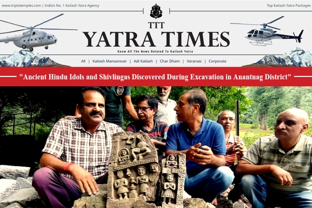 Archaeological Excavation Reveals Artifacts, Ancient Hindu Idols, Shivlingas Linked to the Historic Karkoota dynasty in Anantnag