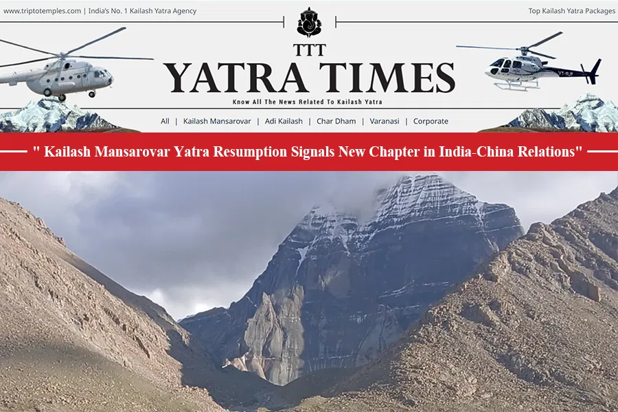Resumption of Kailash Mansarovar Yatra Will Significantly Catalyse Improvements for India-China Diplomatic Ties, states Chinese Envoy Resumption of Kailash Mansarovar Yatra Will Significantly Catalyse Improvements for India-China Diplomatic Ties, states Chinese Envoy