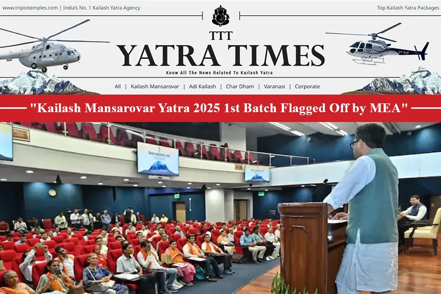 MEA Flags Off the First Batch of Kailash Manasarovar Yatra 2025 MEA Flags Off the First Batch of Kailash Manasarovar Yatra 2025