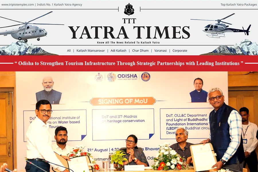 State Government of Odisha signs three comprehensive MoUs to enhance heritage conservation, adventure tourism, and Buddhist circuit development