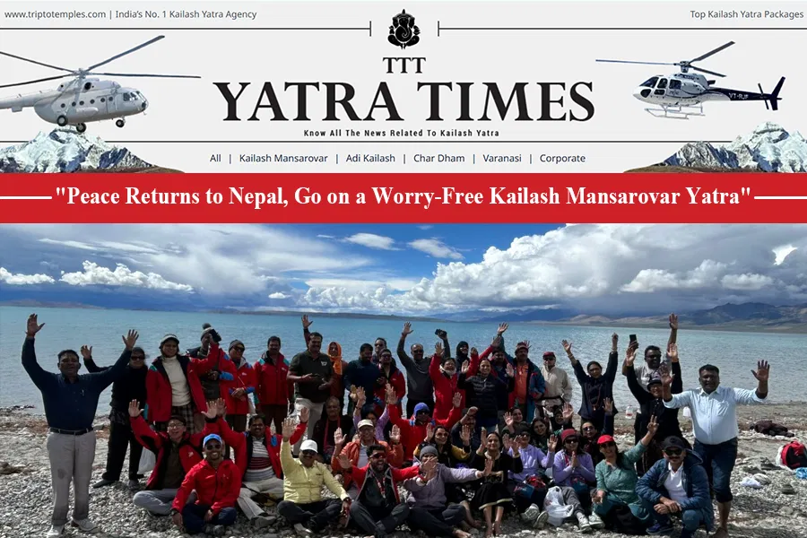 Nepal outrage comes to an end, pilgrims can undertake Kailash Mansarovar Yatra worry-free 