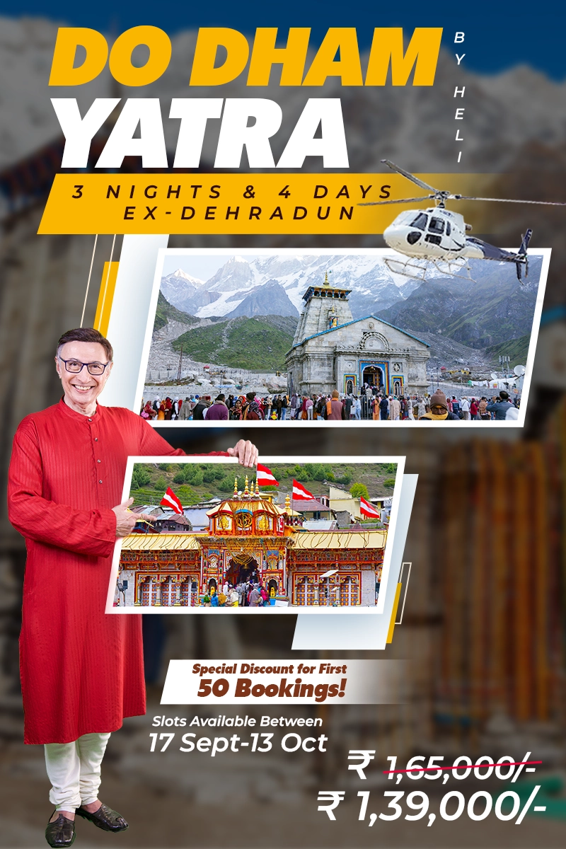 Do Dham Yatra by Helicopter Ex Dehradun