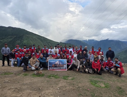 Yatris at Simikot  Yatris at Simikot