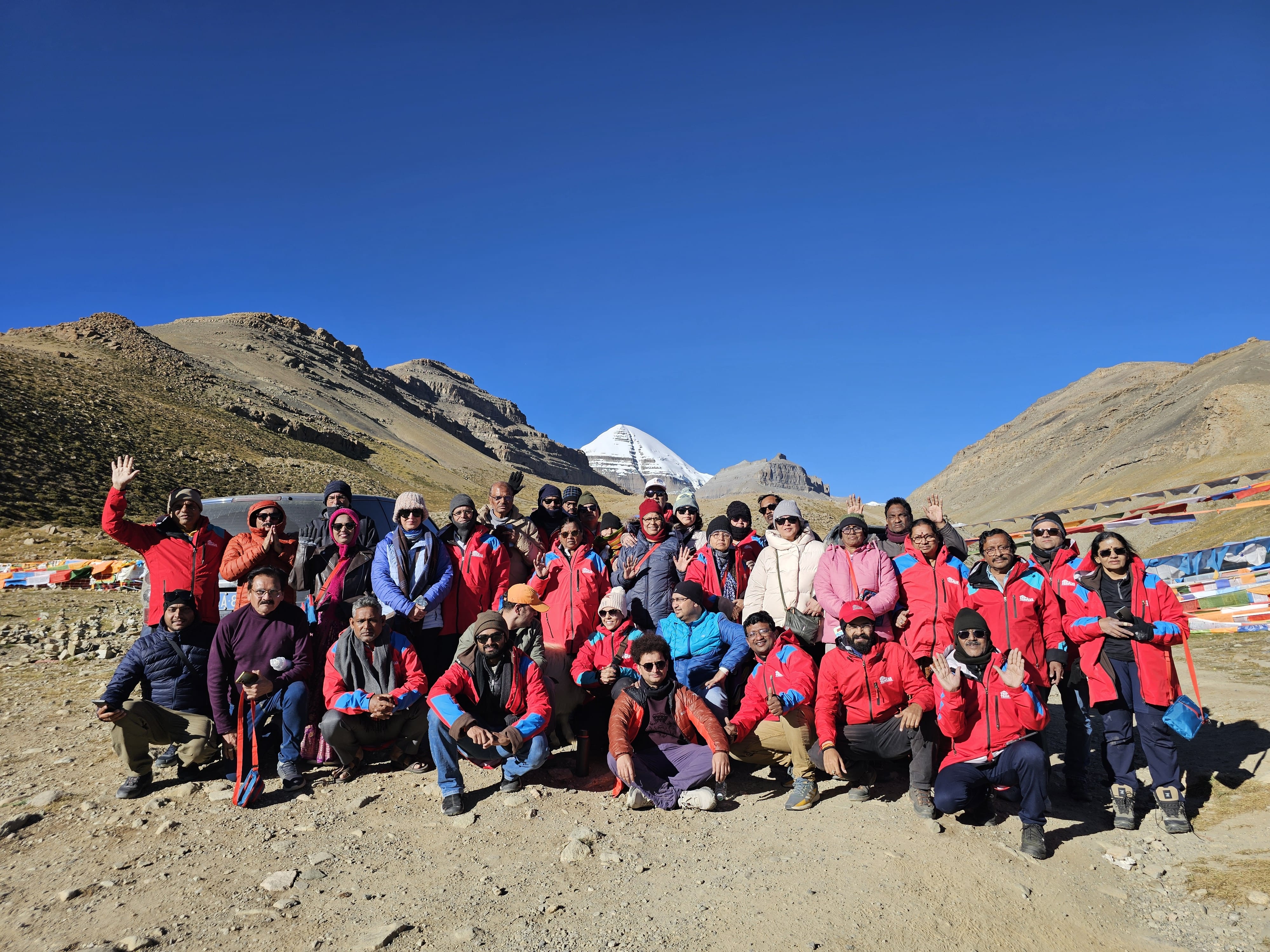 Happy Yatris at Kailash Mansarovar