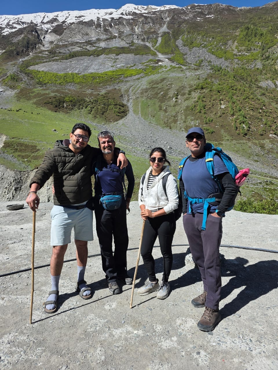 Pilgrims at Manimahesh Kailash